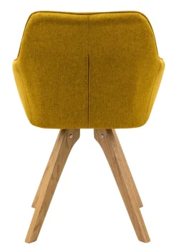 CASAVANTI Esszimmerstuhl 2er Set currygelb/ Eiche