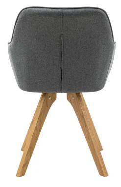 CASAVANTI Esszimmerstuhl 2er Set grau/ Eiche