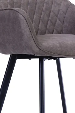 CASAVANTI Esszimmerstuhl 2er Set Mikrofaser taupe