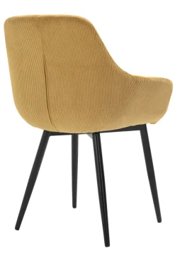 CASAVANTI Esszimmerstuhl 2er Set goldfarbig/schwarz