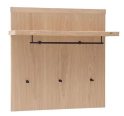 CASAVANTI Garderobenpaneel MADRID 98 x 93 cm Balkeneiche Bianco-Dekor