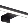 CASAVANTI LED Aufsatzleuchte 30 cm breit Glas/schwarz