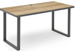 CASAVANTI Schreibtisch 160 x 80 cm Graphit/ Eiche