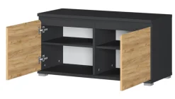 CASAVANTI Schuhbank ALMADA 96 x 52 cm anthrazit /Navara Eiche NB