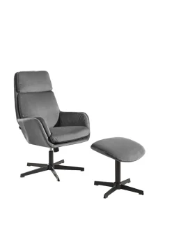 CASAVANTI Sessel Set 2-tlg. dunkelgrau