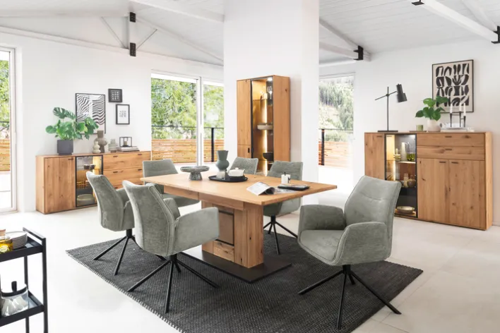 CASAVANTI Sideboard ASSINI 183x88 cm Ast/Balkeneiche