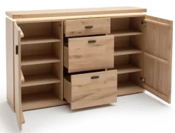 CASAVANTI Sideboard MADRID 150 x 95 cm Balkeneiche Bianco