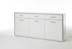 CASAVANTI Sideboard TRENTO 184 x 89 cm NB Hochglanz tiefzieh weiß