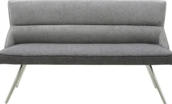 CASAVANTI Sitzbank TAIGA 160 cm Grau/Edelstahl gebürstet