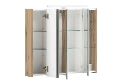 CASAVANTI Spiegelschrank 80 x 71-75 x 16 cm Glas grau