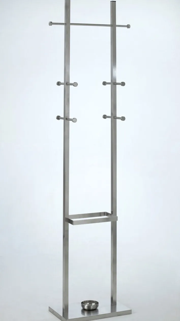 CASAVANTI Standgarderobe ANGELA silberfarbig