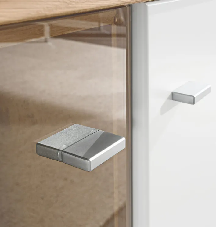 CASAVANTI Wohnwand ANDORRA 350 x 184 x 41 cm Asteiche furniert/ Lack weiß