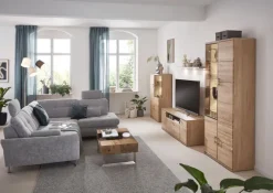 CASAVANTI Wohnwand BRILON I 4-teilig Alteiche teilmassiv