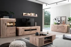 CASAVANTI Wohnwand MODENA I 3-teilig braun