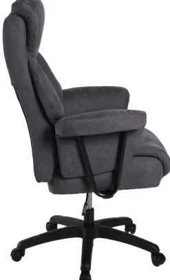 Chefsessel MAURO XXL 150 kg Schwarz/ Dunkelgrau