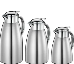 cilio Isolierkanne TRIEST 1,5 L silberfarbig