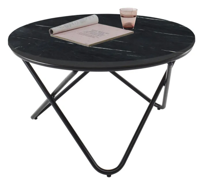 Couchtisch 80 x 46 cm schwarz