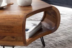 Couchtisch 55 x 55 cm braun