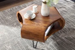 Couchtisch 55 x 55 cm braun