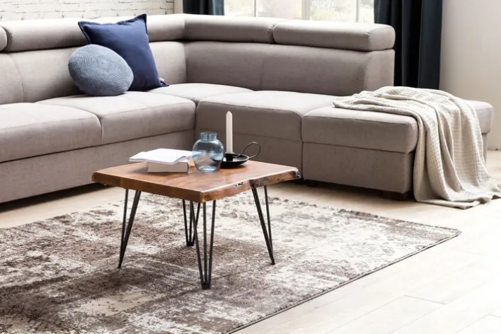 Couchtisch 56 x 51 cm braun