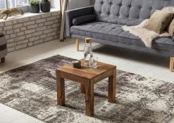 Couchtisch 45 x 45 cm braun