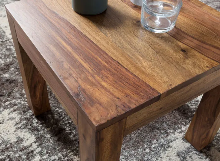 Couchtisch 45 x 45 cm braun
