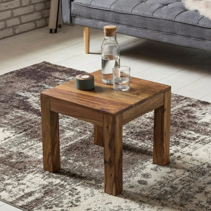 Couchtisch 45 x 45 cm braun