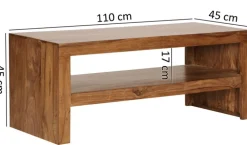 Couchtisch 110 x 45 cm braun