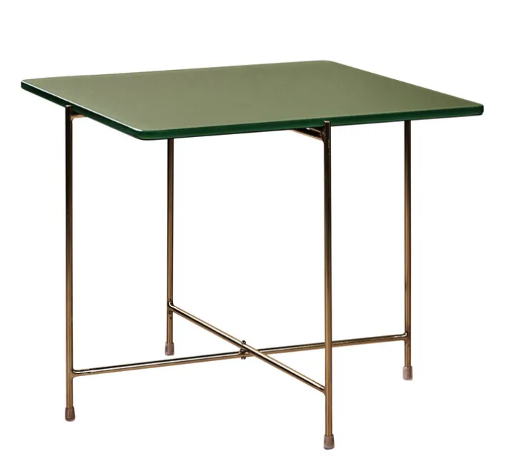 Couchtisch 50 x 45 cm Casted Glass green