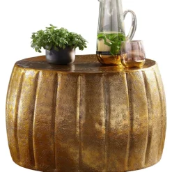 Couchtisch 60 x 36 cm Goldfarbig
