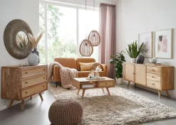 Couchtisch 90 x 45 cm Mango massiv