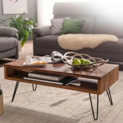 Couchtisch 100 x 50 cm Sheesham massiv