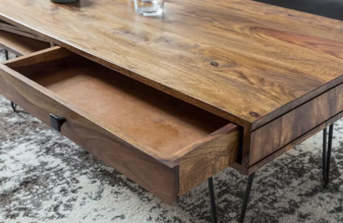 Couchtisch 120 x 60 cm Sheesham