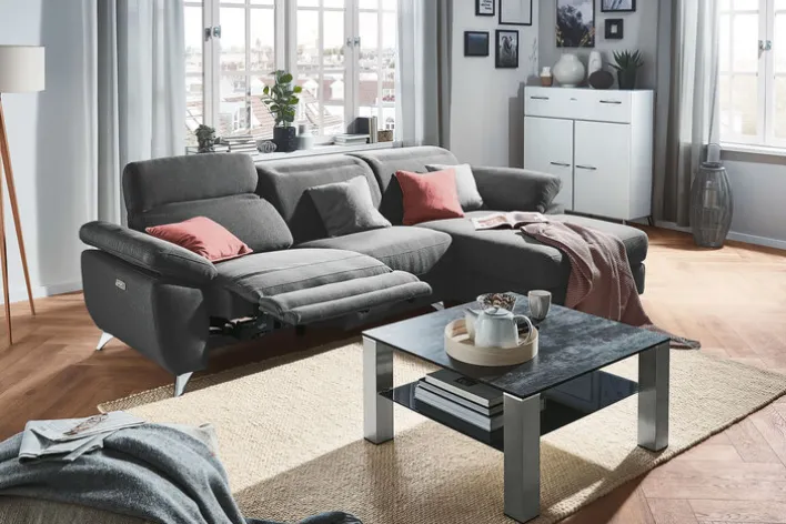 Couchtisch ALTEA Edelstahl /Glas