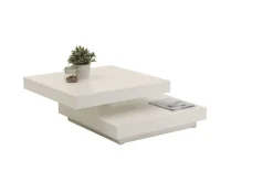 Couchtisch ANDY 67 x 67 cm weiß