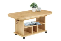 Couchtisch BABSI III 107-157 x 67 cm Eiche