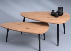 Couchtisch BERTHA 2-teilig