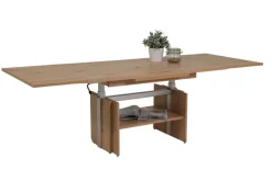 Couchtisch BRUCE 110-177 x 53-69 x 68 cm Artisan Eiche