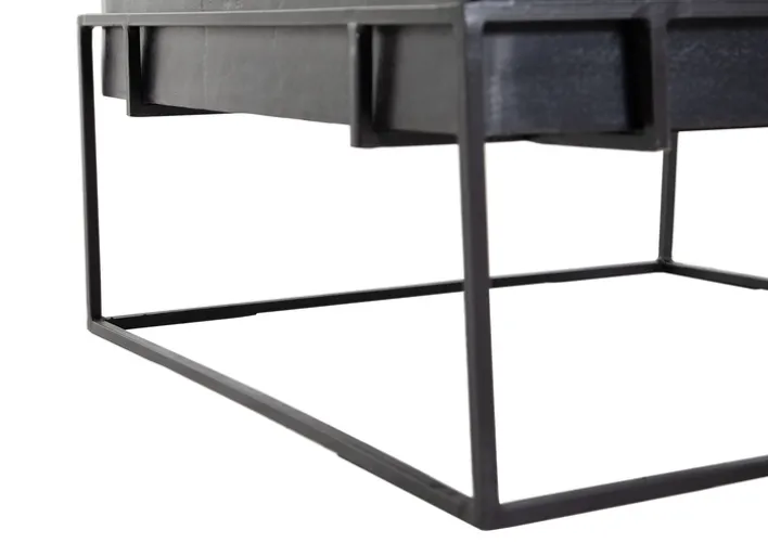 Couchtisch CALLUM 62x62 cm bronzefarben antik