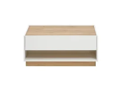 Couchtisch CITY 90x60 cm Weiß/Wotan Eiche Nachbildung