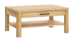 Couchtisch CORTINA 100 x 75 cm Eiche braun