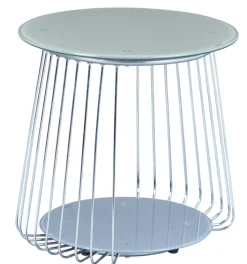 Couchtisch ELIAS 50x50 cm Metall Cappuccino