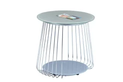 Couchtisch ELIAS 50x50 cm Metall Cappuccino