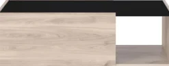 Couchtisch EMMA 112 x 37 cm Castello-Eiche-Dekor beige/schwarz