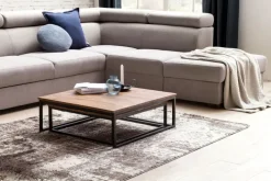 Couchtisch 2er Set Schwarz/ Sheesham massiv