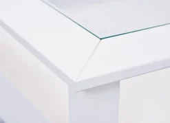 Couchtisch HENRY 75x45x75 cm Massivholz Kiefer weiß