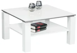 Couchtisch LENA 75 x 75 x 45 cm weiß