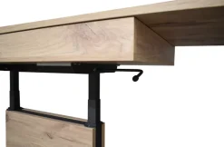 Couchtisch LIFT 110x60 cm Vulkanschwarz Supermatt / Asteiche Dekor