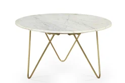 Couchtisch LORENA 70x70 cm Marmor Weiß