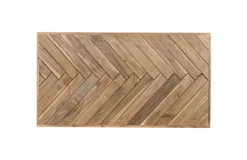 Couchtisch LUANDA 110 x 60 cm Massivholz Akazie natur/schwarz